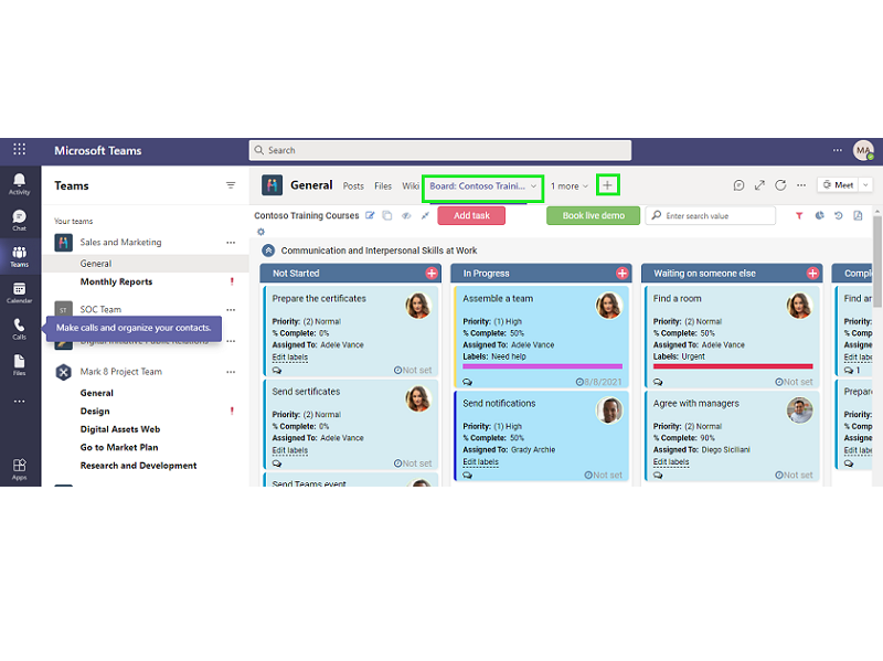 screenshot of Kanban Board